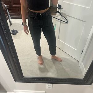 Zara Women's Black Ankle Jeans